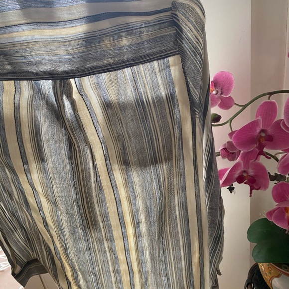 PPLA Gray striped button up long sleeve - Picture 6 of 8